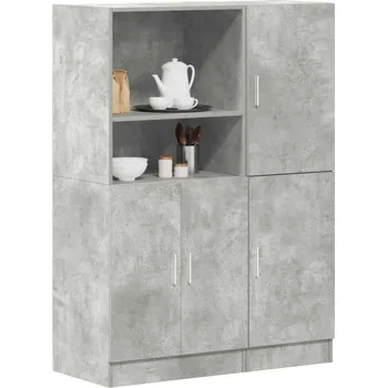 Organizace kuchyně vidaXL Sada 2 kusů kuchyňských skříněk kompozitní dřevo [3324148] Barva: Betonová šedá