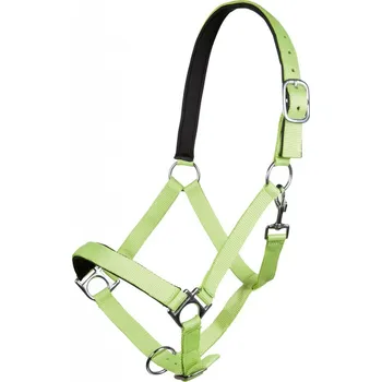 Jezdectví HKM Ohlávka Star Softice měkce podložená SHETTY neonová zelená