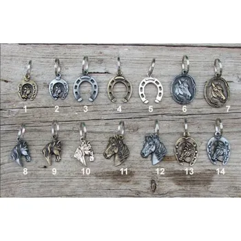 BANG Klíčenka kovová hlava koně starozinek č. 12