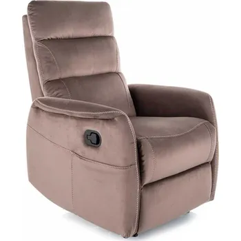 Křeslo Masážní křeslo Vinci Velvet, hnědá