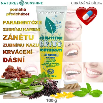 zubní pasta ❤️ NSP ZUBNÍ PASTA Sunshine Brite | PŘÍRODNÍ RECEPTURA | AKCE: SLEVA . 0157 ❤️ 100 g ❤️ Nature's Sunshine® USA ❤️ VEMsiHO.cz - CHRÁNĚNÁ DÍLNA ❤️ Natures Sunshine ❤️