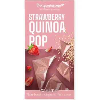 Cukrovinka Benjamíssimo Čokoláda s jahodou a quinoou BIO (60 g)