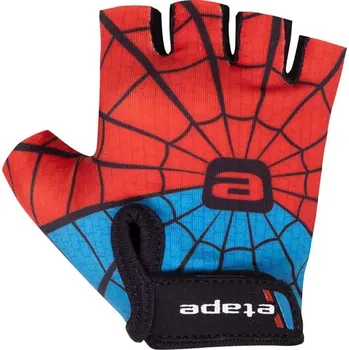 Chránič rukou Dětské cyklistické rukavice ETAPE Tiny, vel. 5-6, červená/modrá (anatomické prošití dlaně )