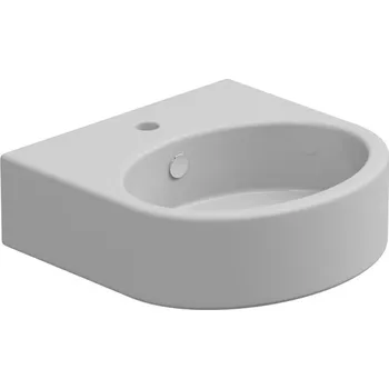 Umyvadlo Like 45BW keramické, dvoubarevné, 45x44 cm, LKLAVBW45BI000001