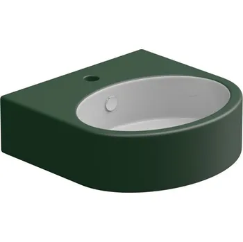 Umyvadlo Umyvadlo Like 45BW keramické, dvoubarevné, 45x44 cm, LKLAVBW45BI000036