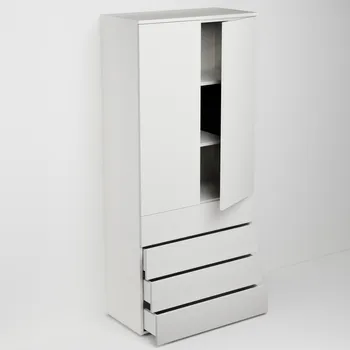 Komoda Kancelářská skříňka š. 80 cm v. 173 cm se čtyřmi zásuvkami a dvěma dvířky