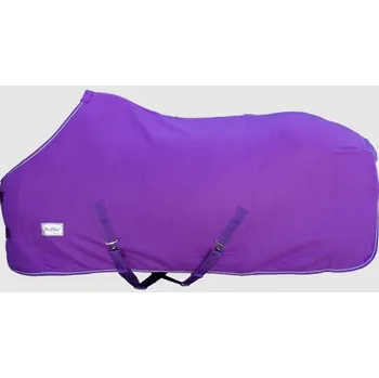 Vybavení pro koně KENTAUR Deka fleece ECO s křížovým zapínáním fialová 135