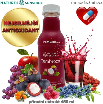 Vůně do bytu ❤️ Nature’s Sunshine Zambroza | NEJSILNĚJŠÍ ANTIOXIDANT | AKCE: - 25 % SLEVA ❤️ přírodní extrakt 458 ml ❤️ Nature’s Sunshine® USA - KVALITNÍ 100% Přírodní doplňky stravy, kosmetika, esenciální oleje, příslušenství Natures Sunshine ❤️ VEMsiHO.cz - CHRÁNĚ