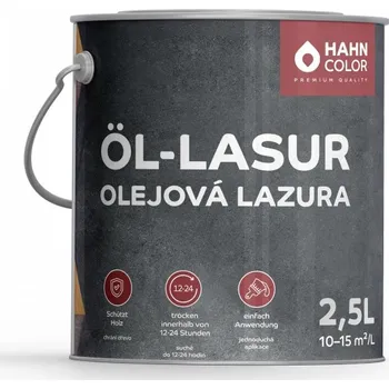 Olej na dřevo Hahn Color OLEJOVÁ LAZURA 2,5L OL-01 Bezbarvá - Farblos