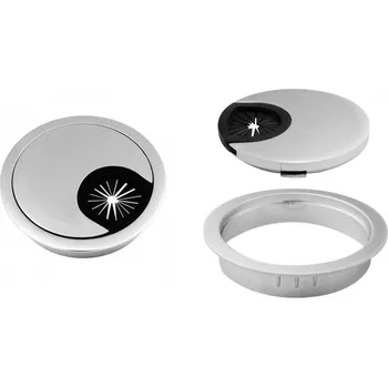 kabelová chránička kabelová průchodka kruhová Materiál konstrukce: hliník šedý, Průměr: ø 55 mm