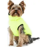 Vesta pro psa Charmonix prošívaná oboustranná, šedá/neonově žlutá, L / 45 cm