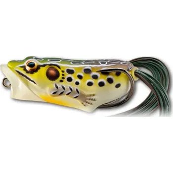 Umělá nástraha LIVETARGET - Imitace žáby Hollow Body Frog Popper 5,5 cm 11 g Emerald Brown