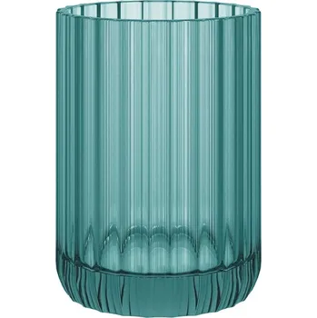 Dávkovač mýdla Cosmic Tyrkysový skleněný stojan na zubní kartáčky Lido