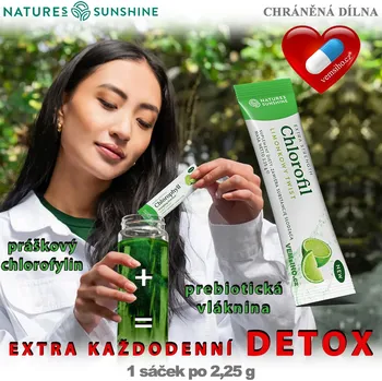 Vůně do bytu ❤️ Nature’s Sunshine Chlorophyll | NEJSILNĚJŠÍ CHLOROFYL NA PLANETĚ | 1 sáček | AKCE: - 40 % SLEVA ❤️ 1 sáček po 2,25 g ❤️ Nature’s Sunshine® USA - KVALITNÍ 100% Přírodní doplňky stravy, kosmetika, esenciální oleje, příslušenství Natures Sunshine ❤️ VEM