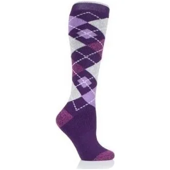 Jezdecké oblečení HEAT HOLDERS Podkolenky Heat Holders Lite dámské 37-42 Káro šedá