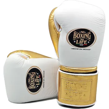 Boxerské rukavice Boxerské rukavice No Boxing No Life Velcro - bílé