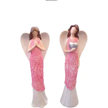 Soška růžového anděla Soška