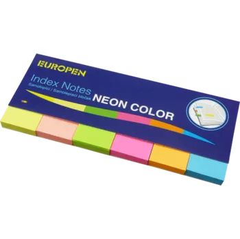 Samolepící bloček Samolepící bloček Notes Y neon 50 x 20 6 barev