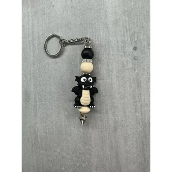 Přívěsek na klíče - černý dráček