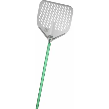Příprava pizzy GI-METAL Lopata sázecí perforovaná 36 cm na bezlepkovou pizzu, hliníková Green Line