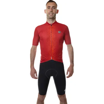 cyklistický dres C-LAB Pánský cyklistický dres Unica S ČERVENÁ