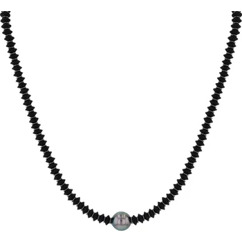 Souprava šperků Leru Jedinečný náhrdelník s Tahitskou perlou a Onyxem