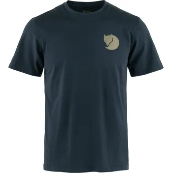 Pánské oblečení tričko pánské FJÄLLRÄVEN Walk With Nature T-shirt M, Dark Navy - XL