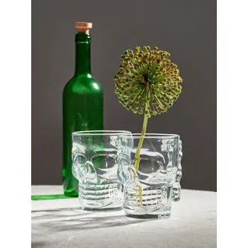 Sklenice Sinsay - Sklenice ve tvaru lebky - bílá - 110GC-00X - 110GC-00X-ONE