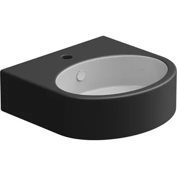 Umyvadlo Umyvadlo Like 45BW keramické, dvoubarevné, 45x44 cm, LKLAVBW45BI000003