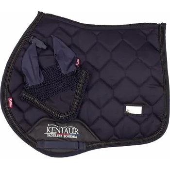 Jezdecké sedlo Podsedlová dečka JQ hřbet MASH + náušníky full modrá