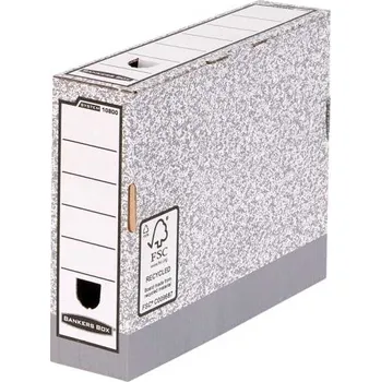 Úložný box Archivační box Fellowes Bankers Box 80 mm - 10 ks, šedá