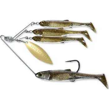 Umělá nástraha LIVETARGET - Rotačka Baitball Minnow Spinner Rig 7 g Purple Dark Amber Gold