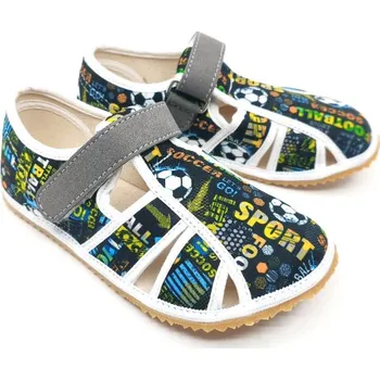 Dívčí bačkory Jonap Home New Černý fotbal EUR 24