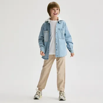 Chlapecké oblečení Reserved - Bavlněné kalhoty joggers - béžová - 784DO-08X - 784DO-08X-134