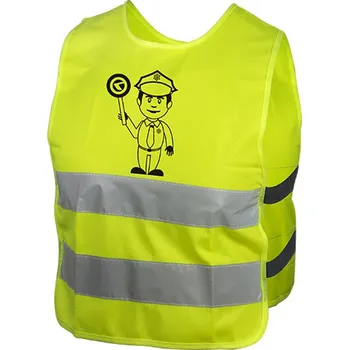 Dětská reflexní vesta KELLYS STARLIGHT police (Dětská vesta, velikost XS)