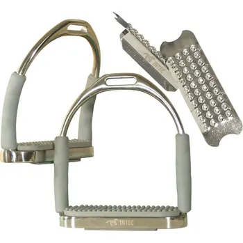 Jezdecké sedlo Třmeny bezpečnostní kloubové INTEC