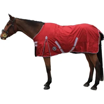 Koňská maska proti hmyzu KENTAUR Deka nepromokavá s fleecem 1680D,41405 červená 155