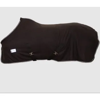 Koňská maska proti hmyzu KENTAUR Deka fleece ECO s křížovým zapínáním černá 135