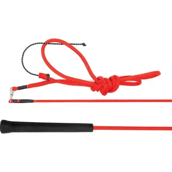 Bič lonžovací s obrtlíkem WHIP&GO 160 cm černý