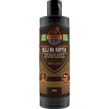 Koňská podkova TOPVET TOPVET Olej na kopyta - pro zdravé kopyto 500 ml