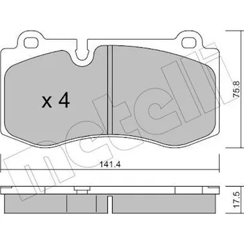 Brzdová destička KLOCKI HAM.MERCEDES E W211 05-