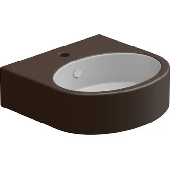 Umyvadlo Umyvadlo Like 45BW keramické, dvoubarevné, 45x44 cm, LKLAVBW45BI000035