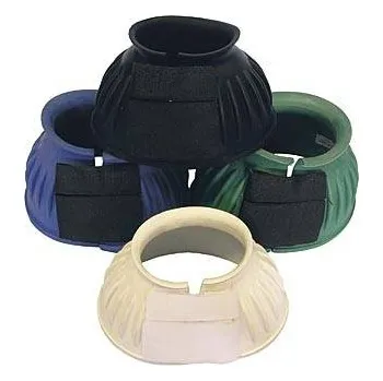 Koňské kamaše Zvony gumové se suchým zipem (černé)