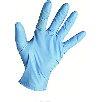 Pracovní oblečení Rukavice nitrilové bez pudru modré vel. M (100ks)