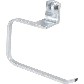 Sada koupelnových doplňků Spirella nástěnný držák na ručníky TAKU, lesklá chromovaná ocel, 22 cm
