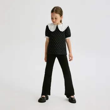 Dívčí kalhoty Reserved - Rozšířené legíny - černý - 939FF-99X - 939FF-99X-152