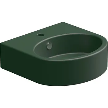 Umyvadlo Like 45BW keramické, smeraldo matná, 45x44 cm, LKLAVBW45036