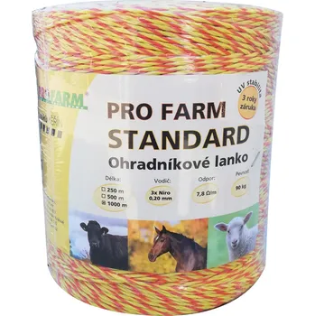 Ohradník PROFARM Lanko 3 mm, 250 m, PRO FARM STANDARD, 3x0,20 mm Niro
