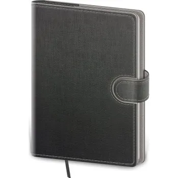 Blok Flip šedý čtverečkovaný zápisník A5