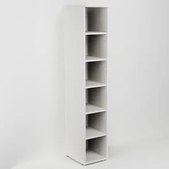 Šatní skříň Vysoká otevřená skříň s pěti policemi (v. 160cm)